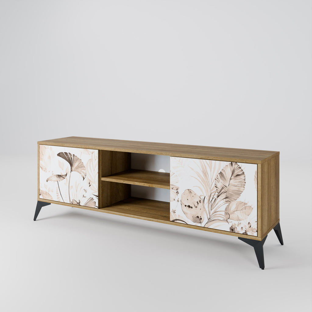 WILD TENDERNESS 2-Door TV Stand in Oak Effect