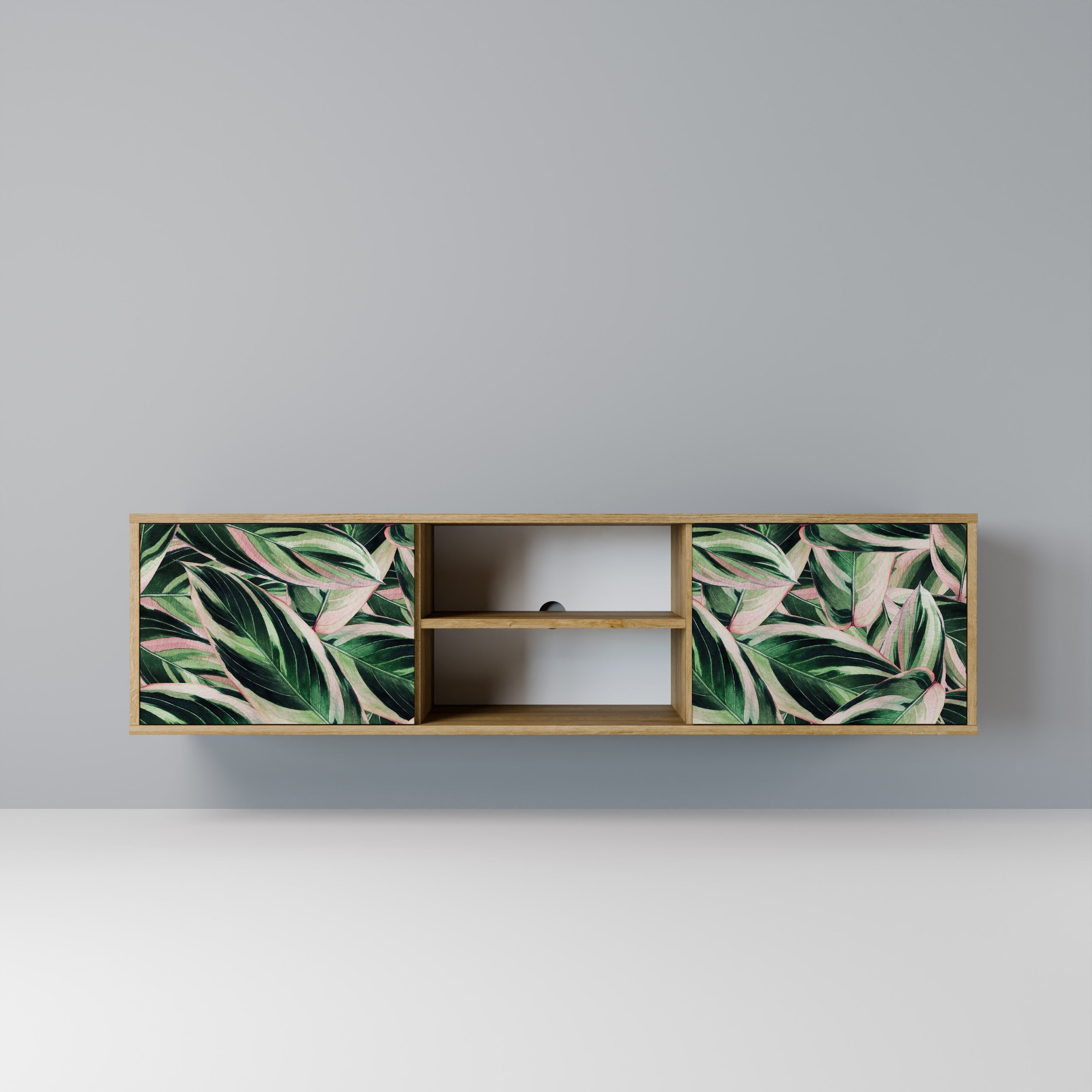 EERIE STROMANTHE 2-Door TV Stand in Oak Effect