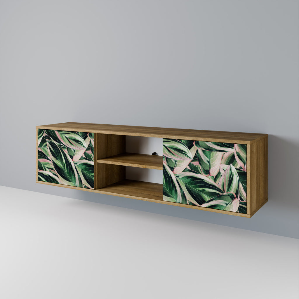 EERIE STROMANTHE 2-Door TV Stand in Oak Effect