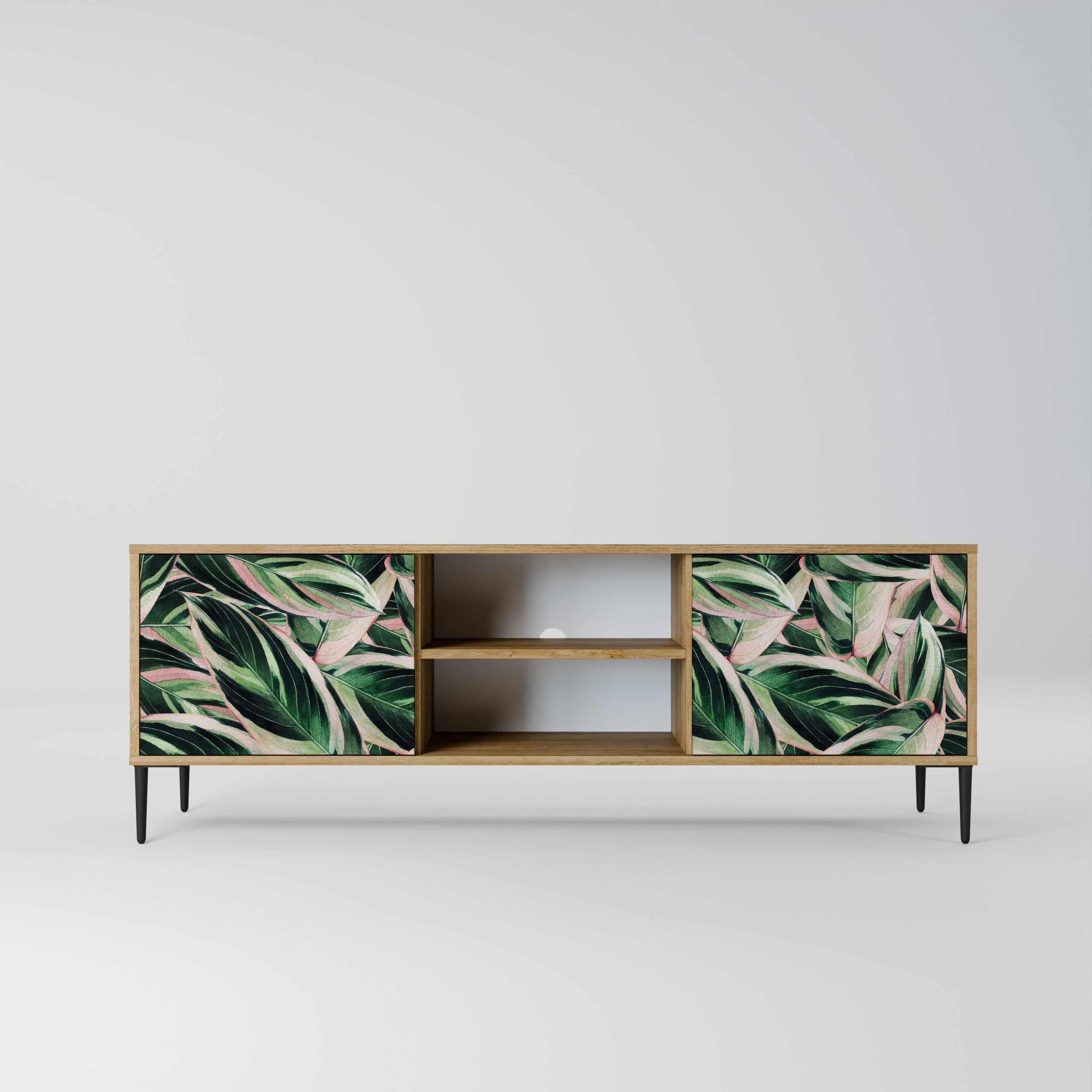 EERIE STROMANTHE 2-Door TV Stand in Oak Effect