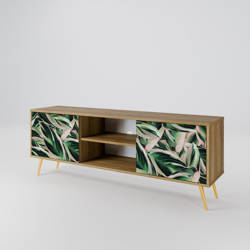 EERIE STROMANTHE 2-Door TV Stand in Oak Effect