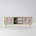 THE DELIQUESCE 2-Door TV Stand in Oak Effect