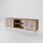 THE DELIQUESCE 2-Door TV Stand in Oak Effect