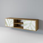 BOTANICAL SPARK 2-Door TV Stand in Oak Effect
