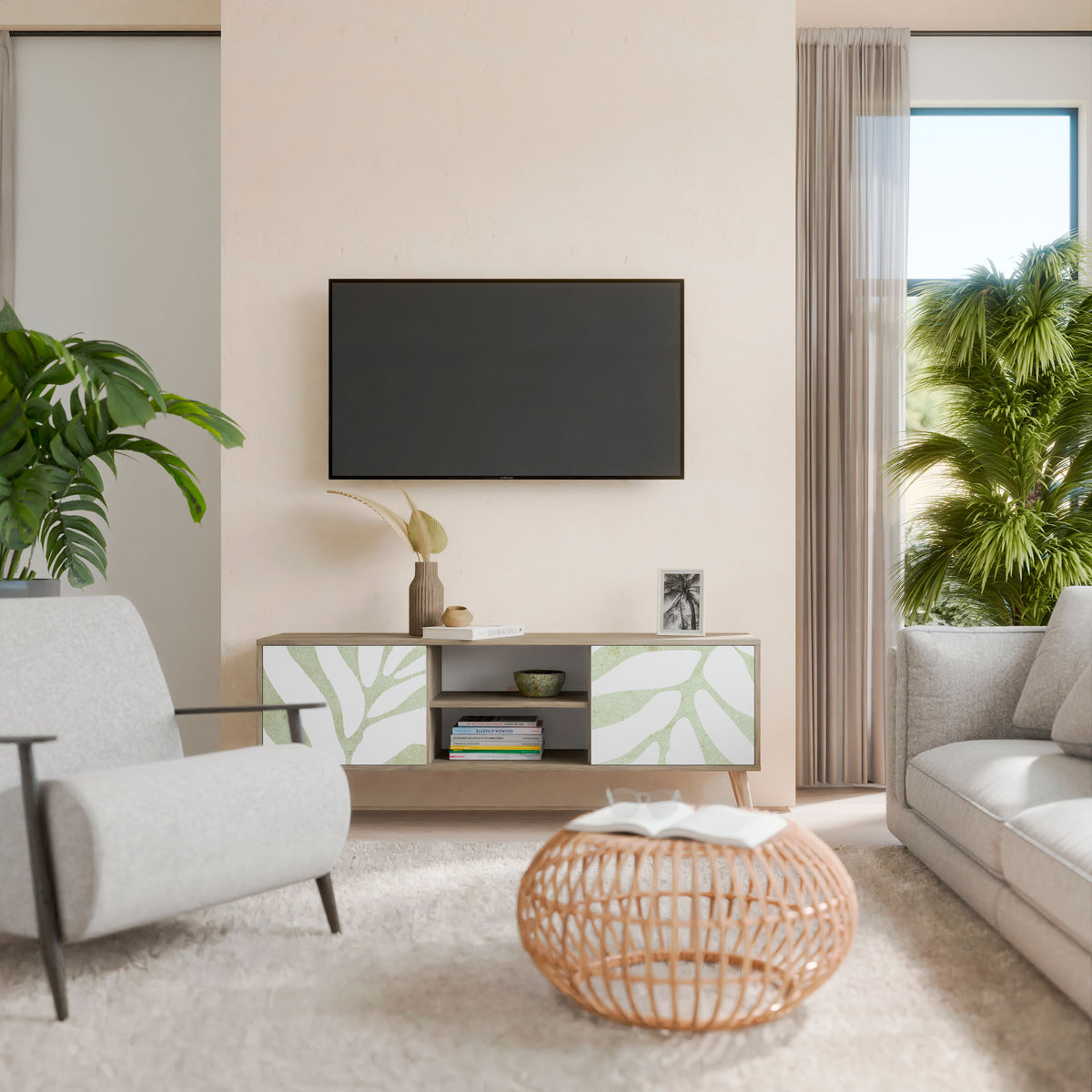 BOTANICAL SPARK Móvel de TV de 2 Portas