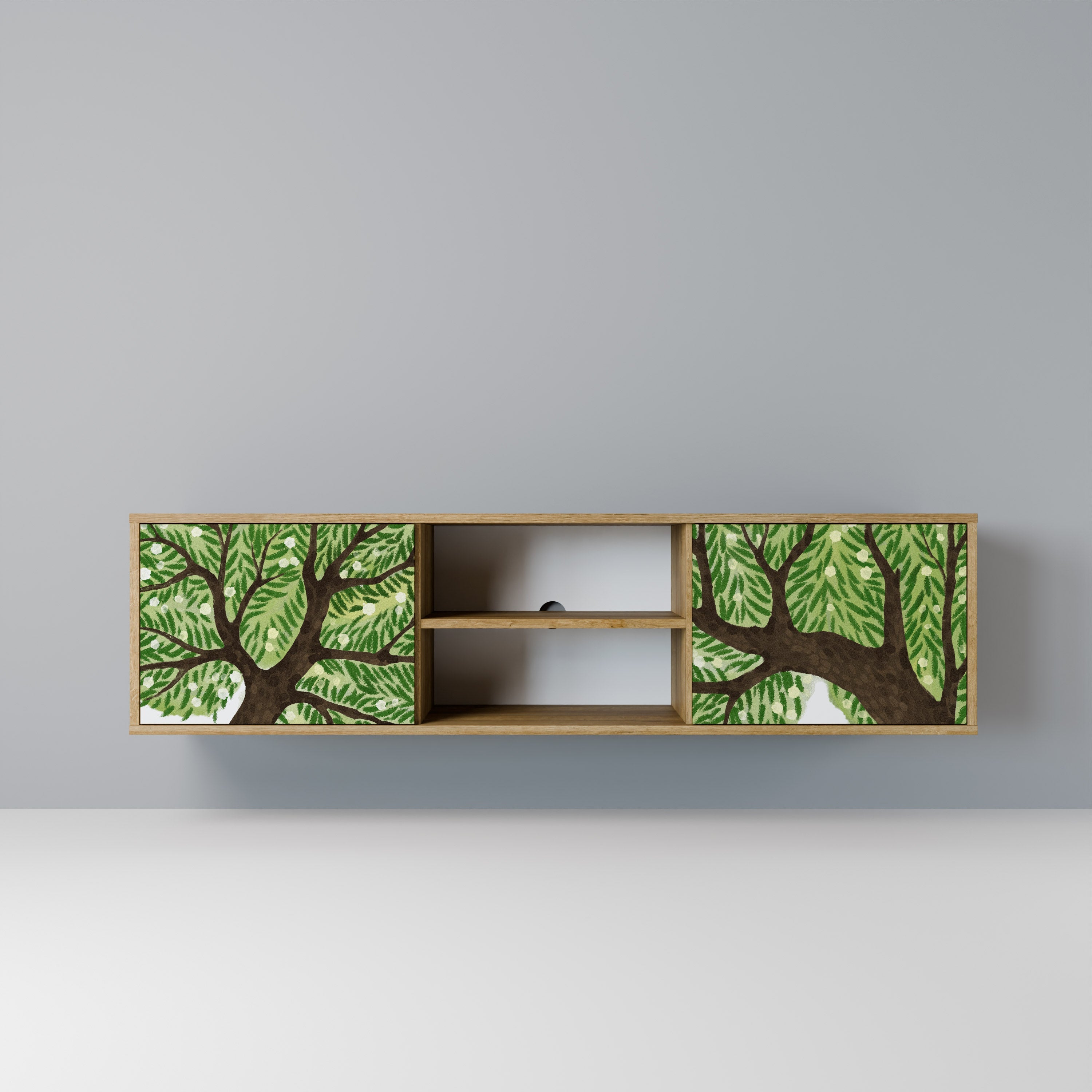 WILDERNESS DASH Móvel de TV com 2 Portas em Efeito Carvalho