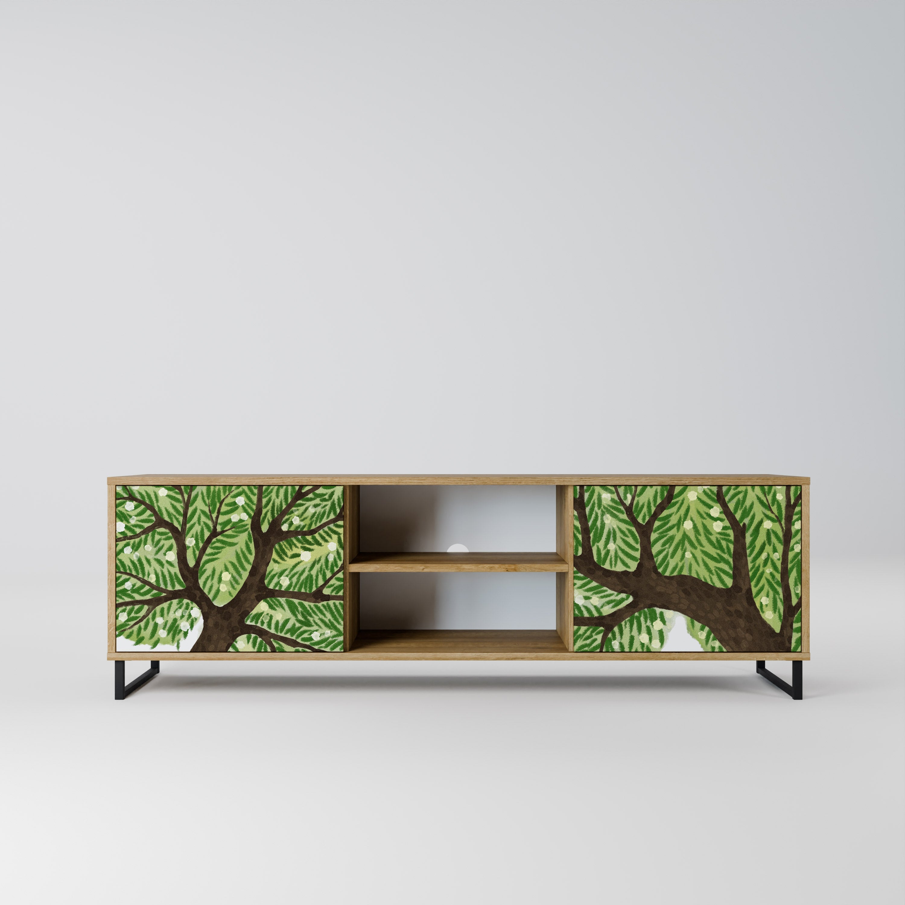 WILDERNESS DASH Móvel de TV com 2 Portas em Efeito Carvalho