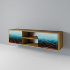 LUNAR SECRETS Móvel de TV com 2 Portas em Efeito Carvalho