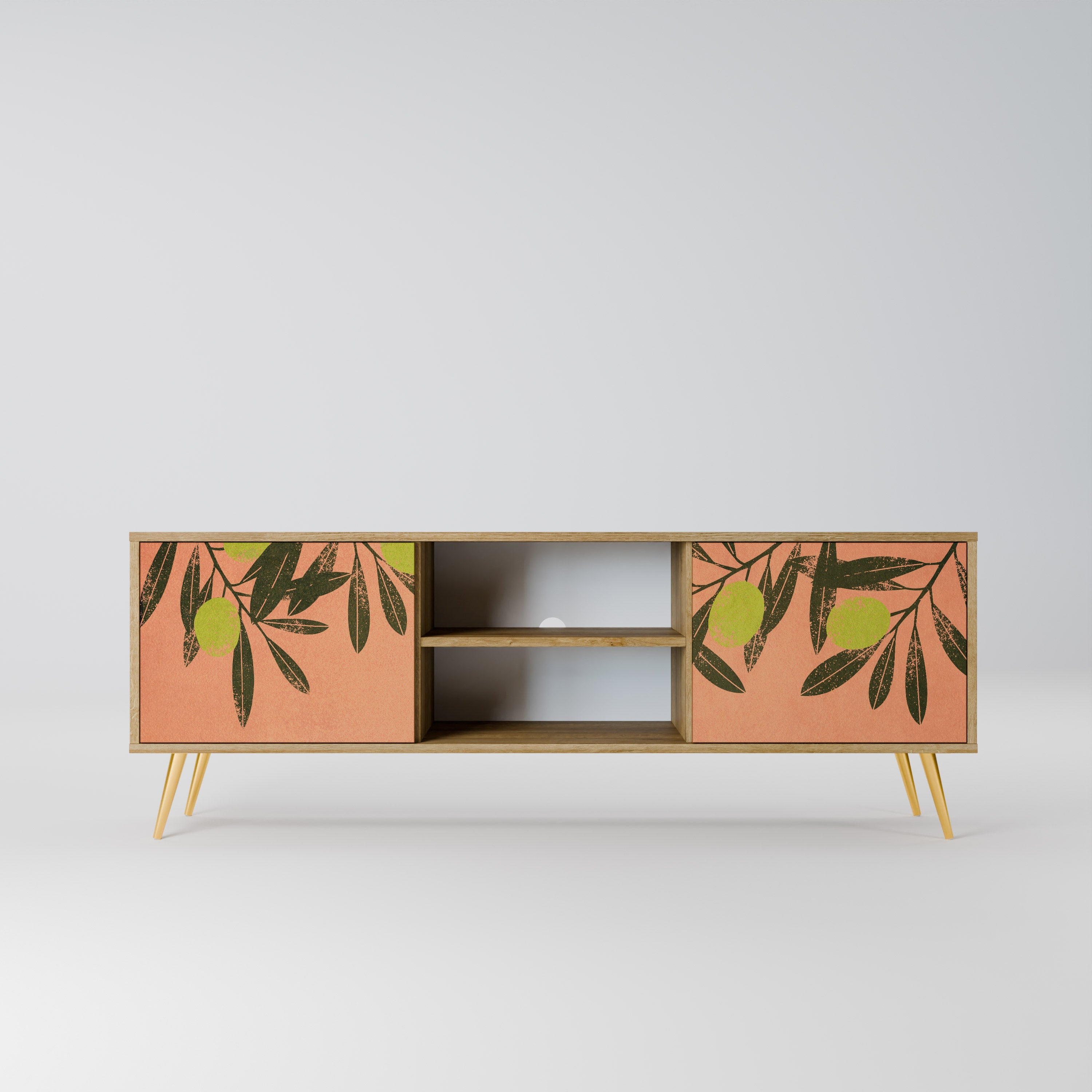 JUICY OLIVES Móvel de TV com 2 Portas em Efeito Carvalho