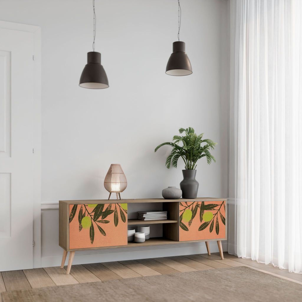 JUICY OLIVES Móvel de TV com 2 Portas em Efeito Carvalho