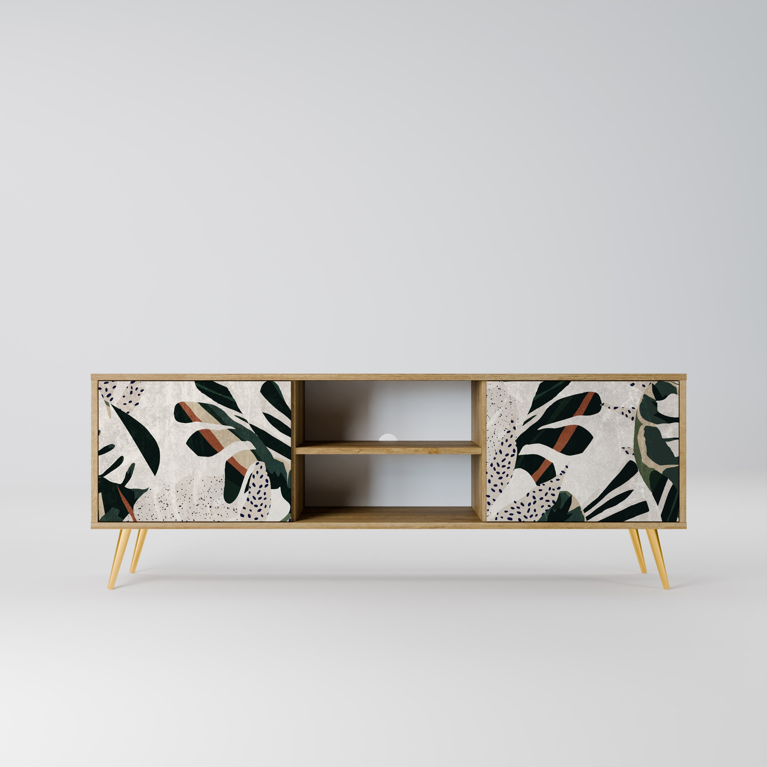 VERDURE FORMATION Móvel de TV com 2 Portas em Efeito Carvalho