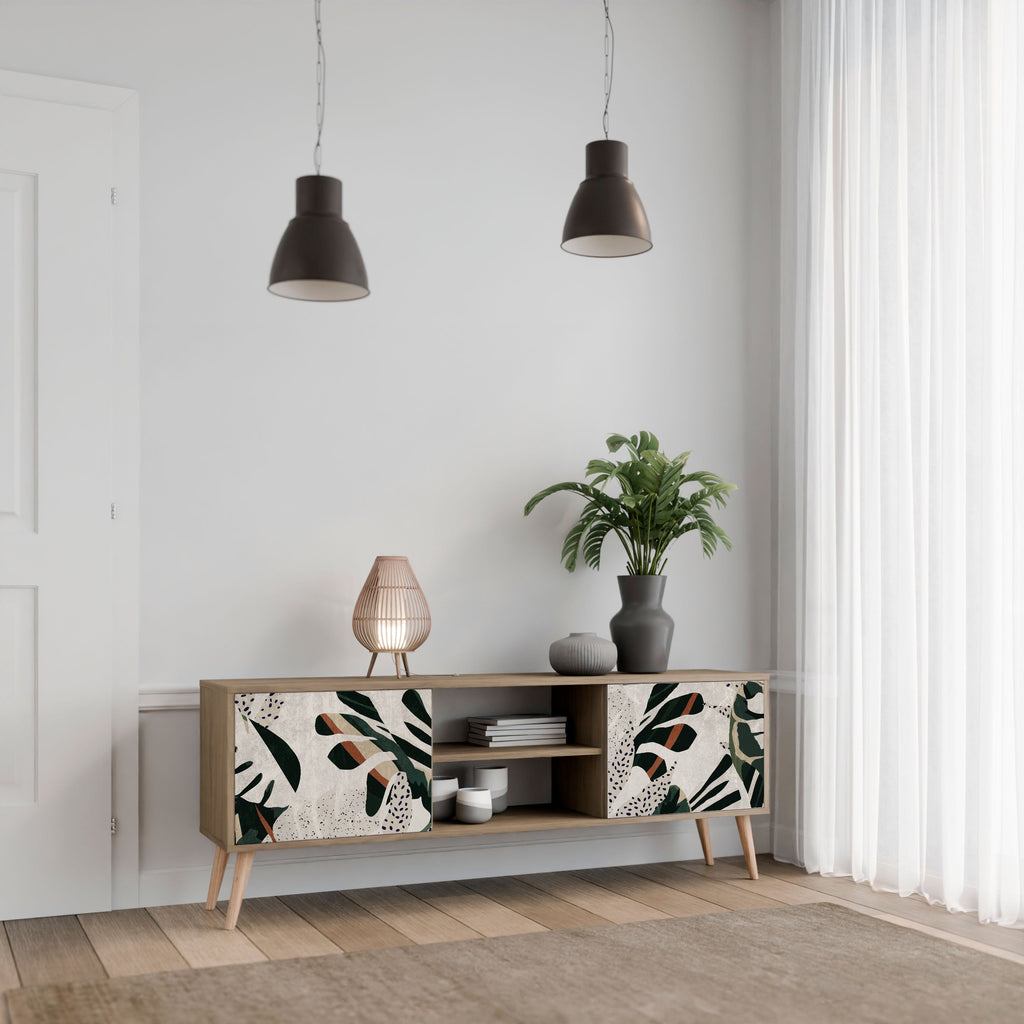 VERDURE FORMATION Móvel de TV com 2 Portas em Efeito Carvalho