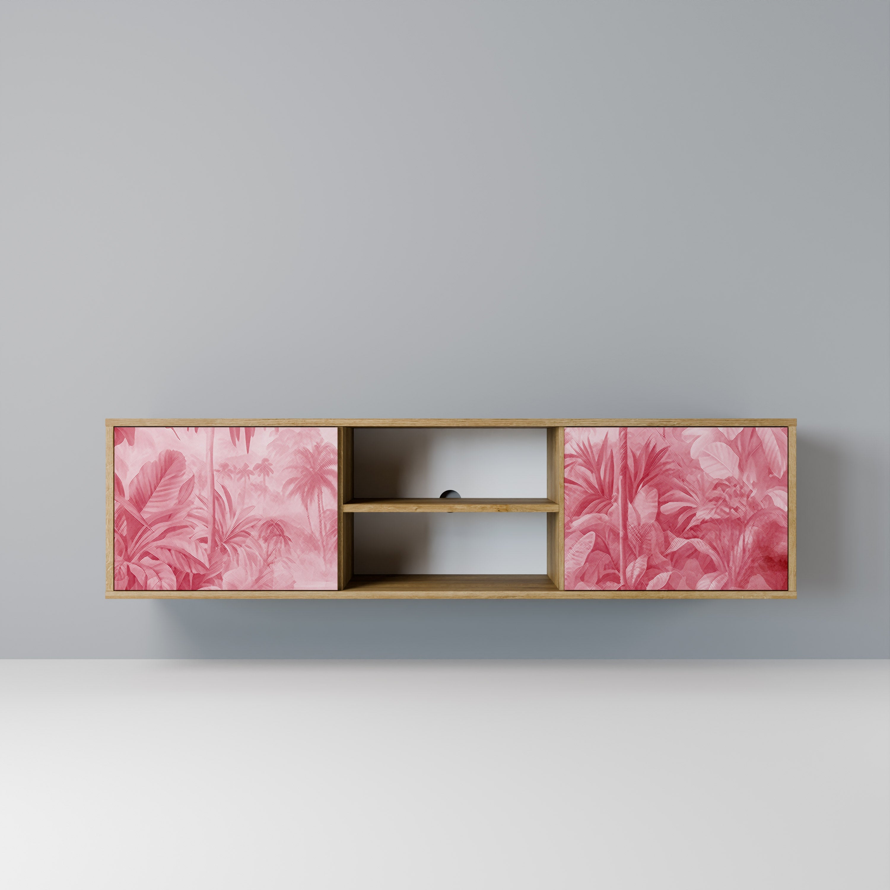 SWEET TROPICS Móvel de TV com 2 Portas em Efeito Carvalho