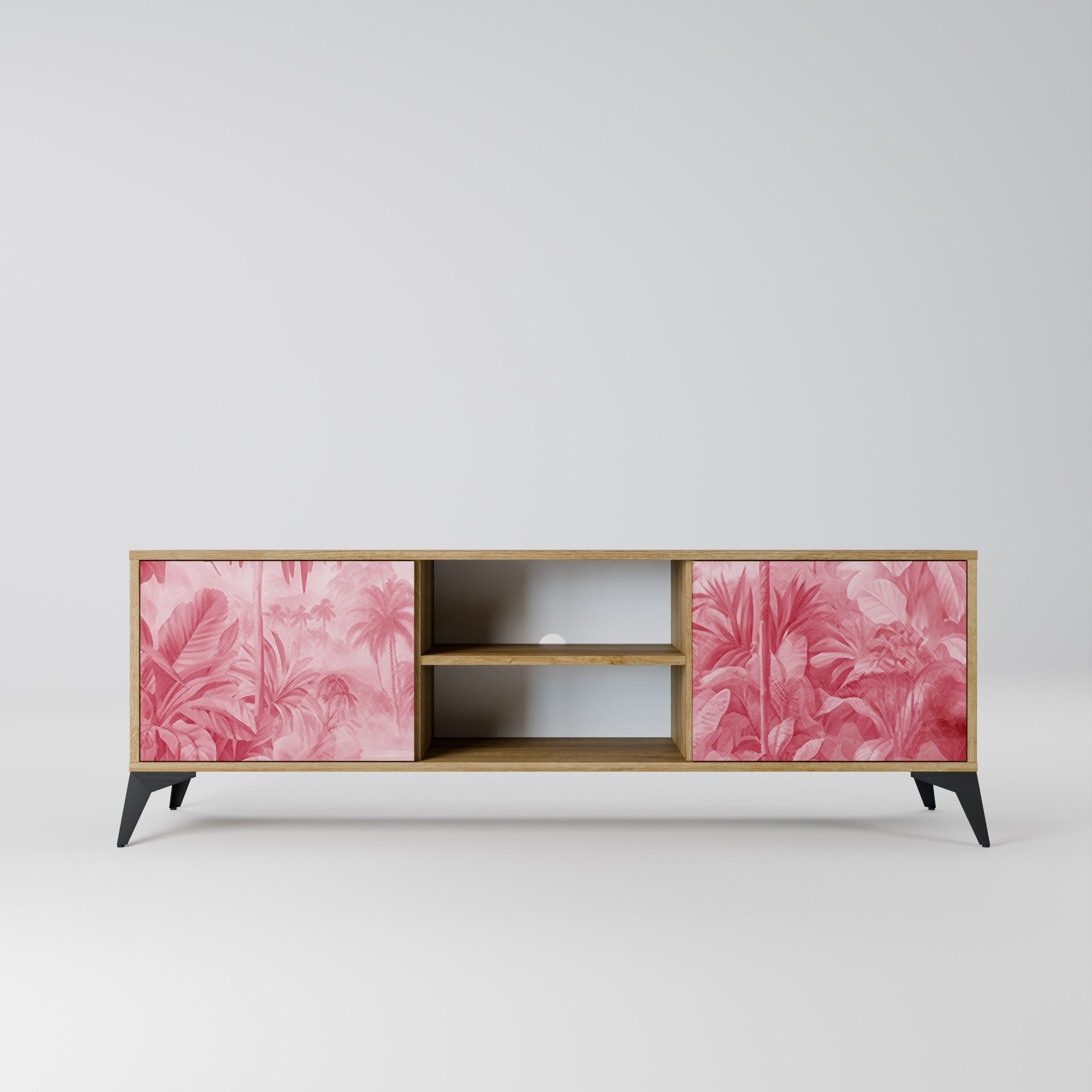 SWEET TROPICS Móvel de TV com 2 Portas em Efeito Carvalho