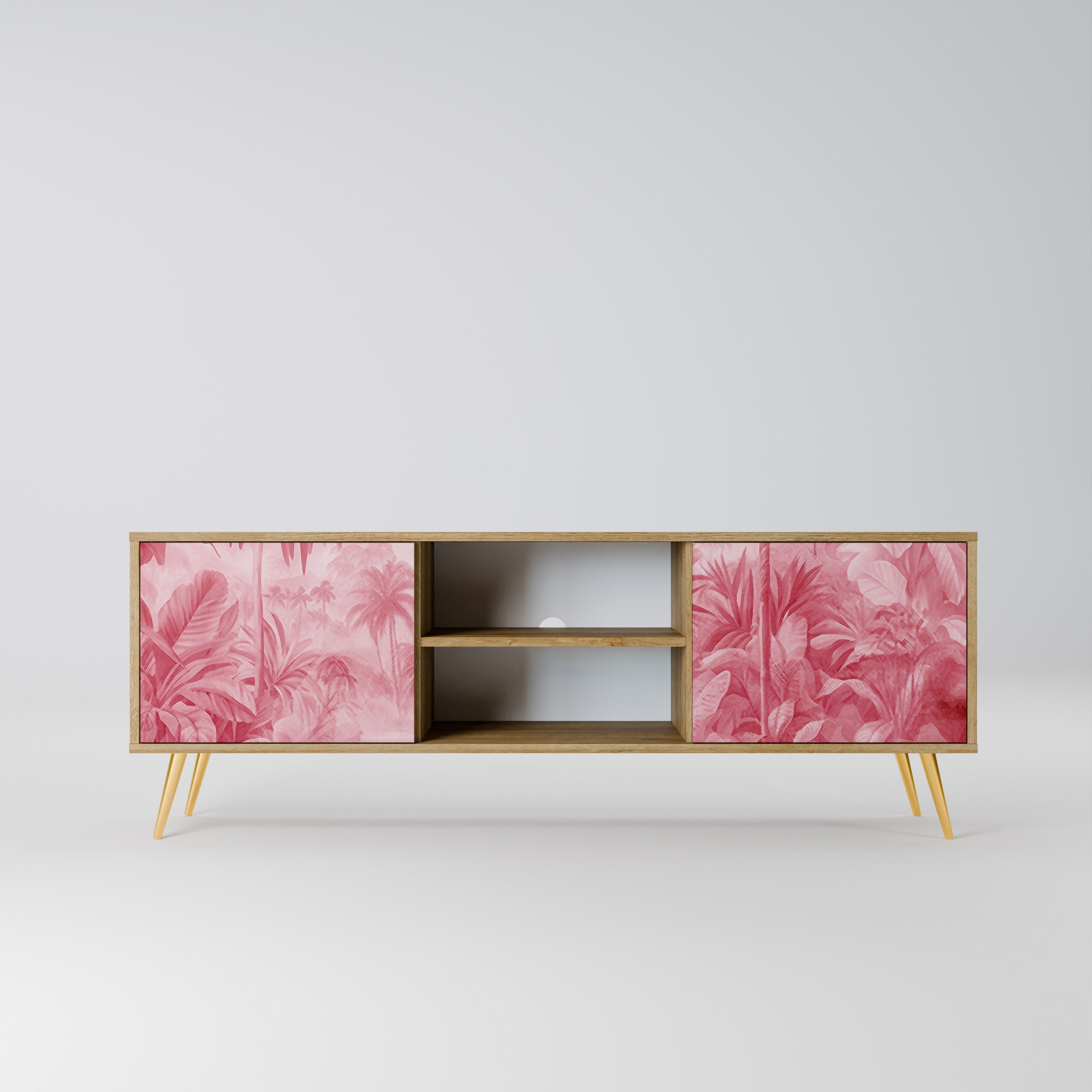 SWEET TROPICS Móvel de TV com 2 Portas em Efeito Carvalho