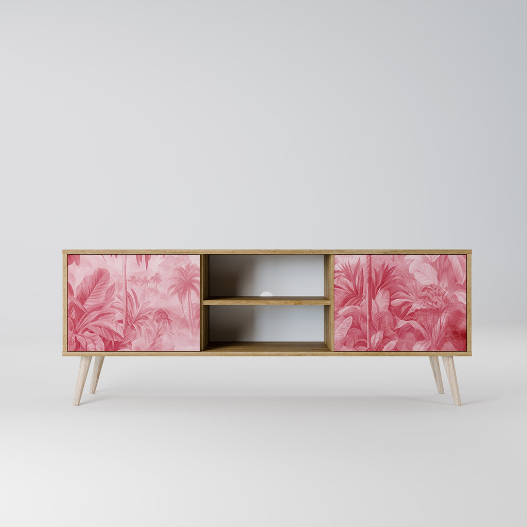 SWEET TROPICS 2-Door TV Stand in Oak Effect
