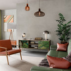 VERDURE ABYSS Móvel de TV com 2 Portas em Efeito Carvalho