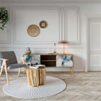 VELVET CROSSING Móvel de TV com 2 Portas em Efeito Carvalho