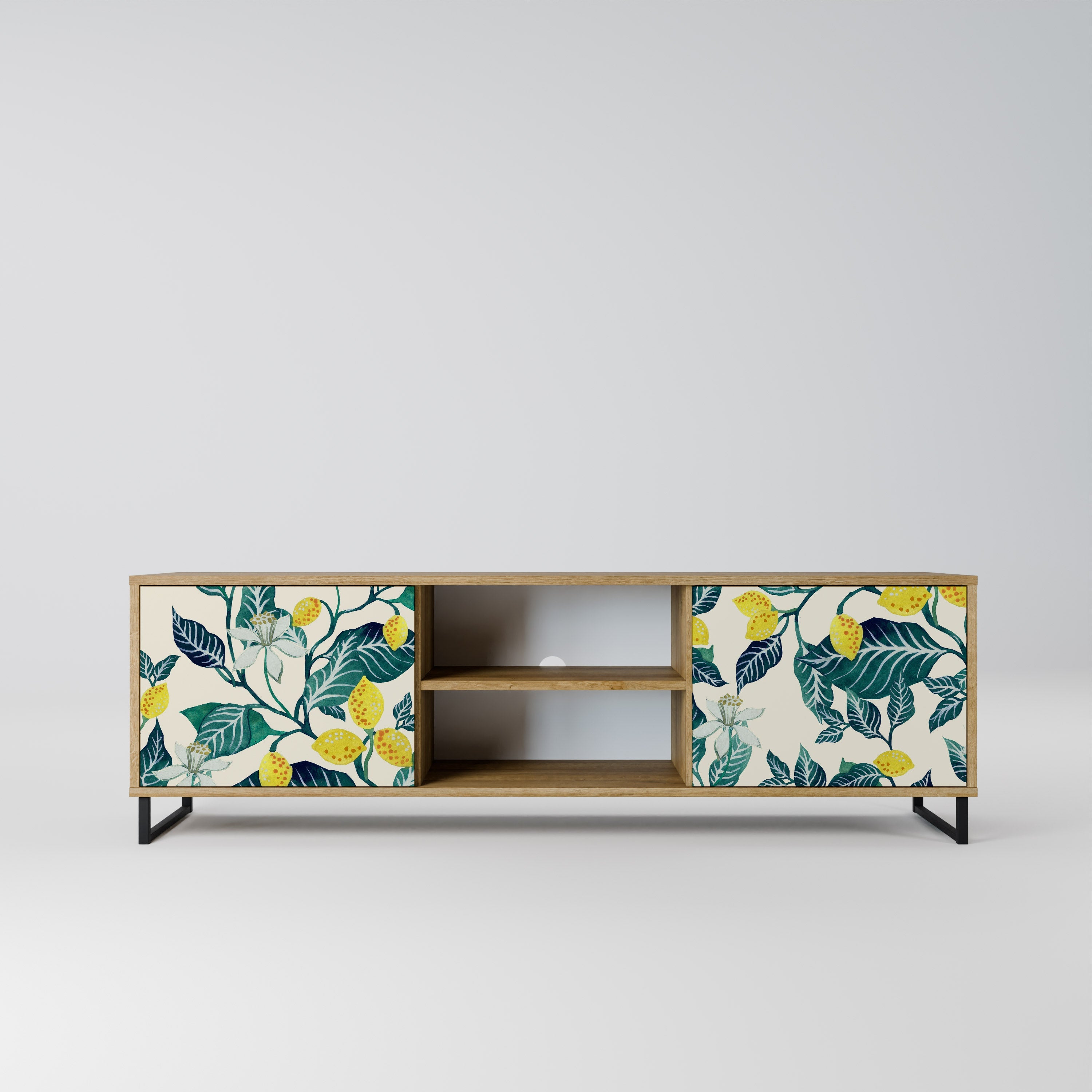 LEMON TREE Móvel de TV com 2 Portas em Efeito Carvalho