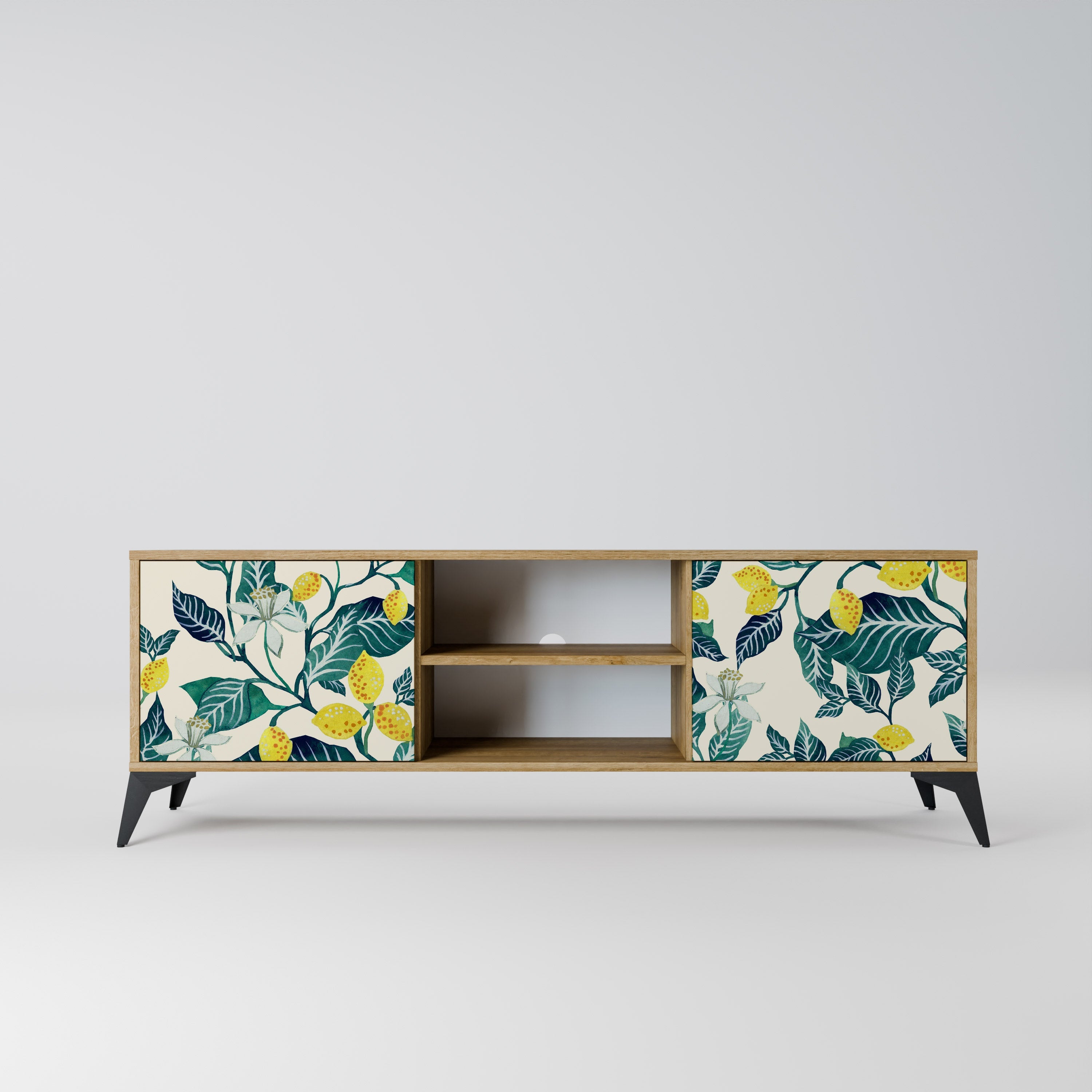 LEMON TREE Móvel de TV com 2 Portas em Efeito Carvalho