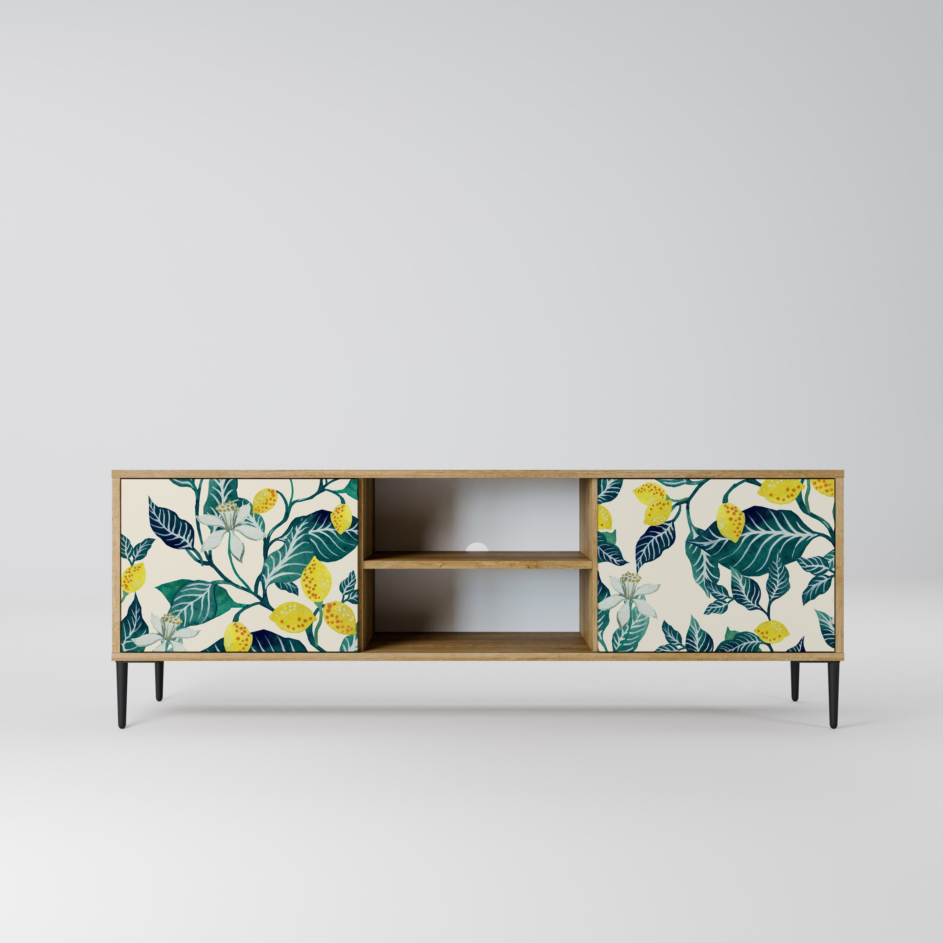 LEMON TREE Móvel de TV com 2 Portas em Efeito Carvalho