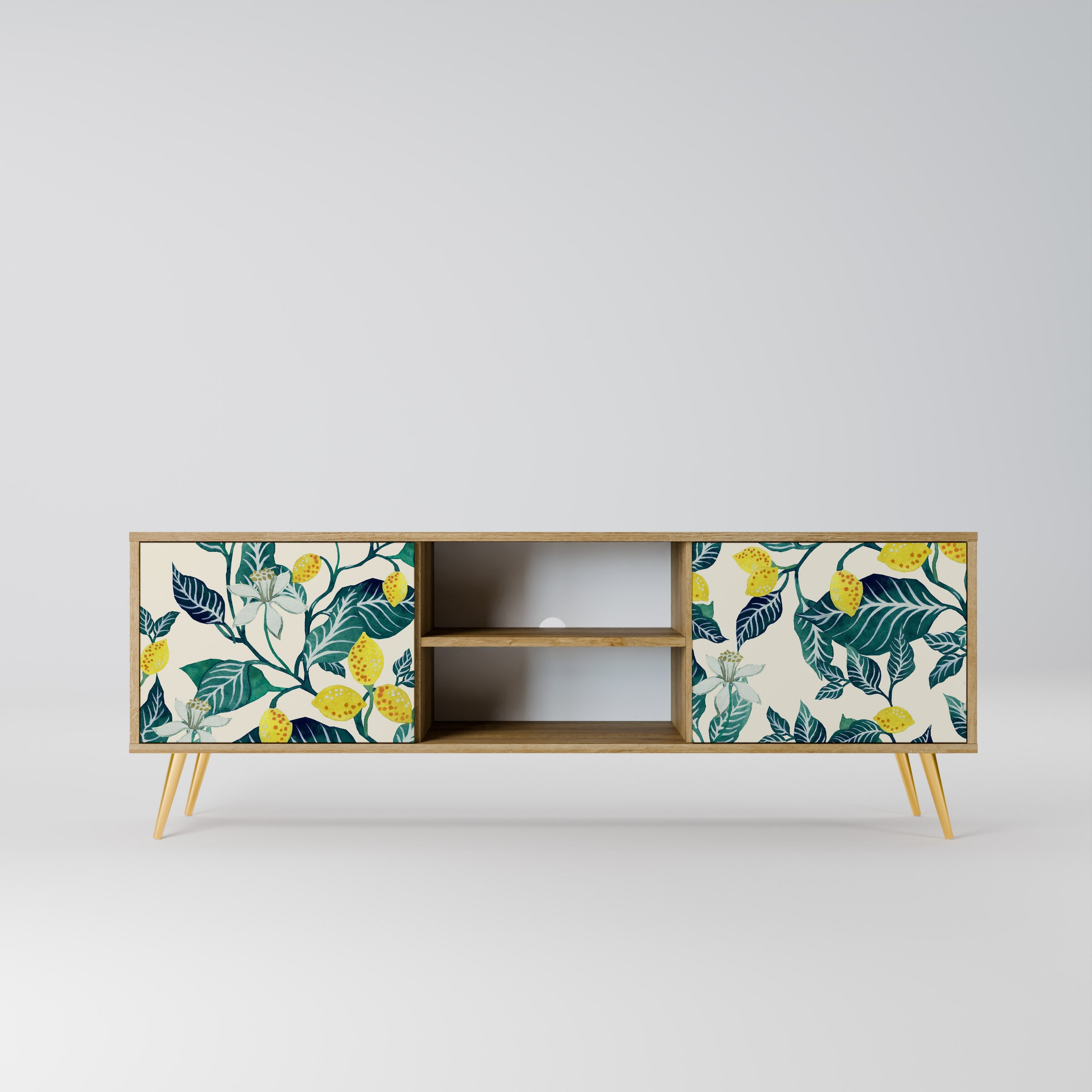 LEMON TREE Móvel de TV com 2 Portas em Efeito Carvalho