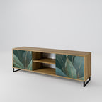 ROYAL GREEN 2-Door TV Stand in Oak Effect