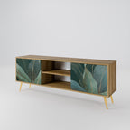 ROYAL GREEN 2-Door TV Stand in Oak Effect