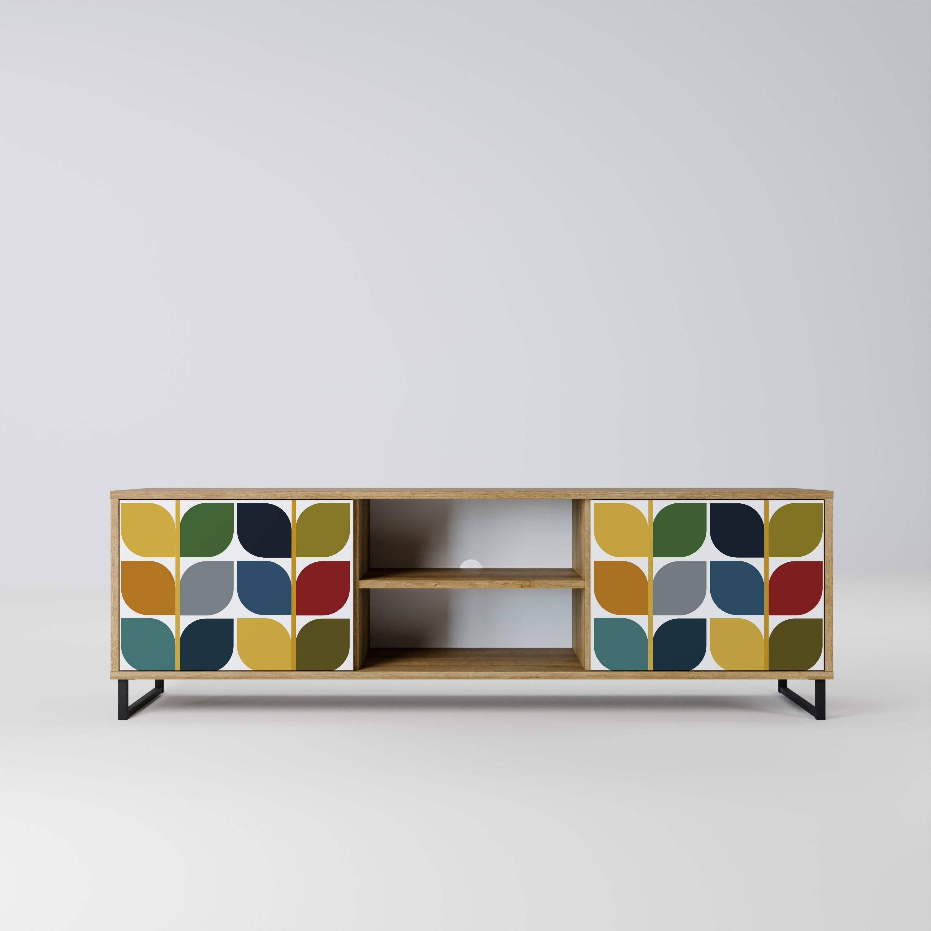 WEIGHTLESS HOURS Móvel de TV com 2 Portas em Efeito Carvalho