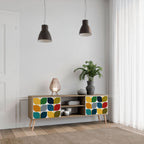 WEIGHTLESS HOURS 2-Door TV Stand in Oak Effect