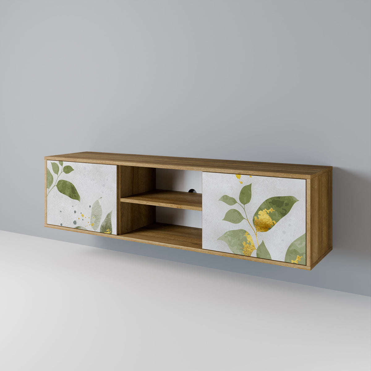 ELEGANT BOTANICS Móvel de TV de 2 Portas