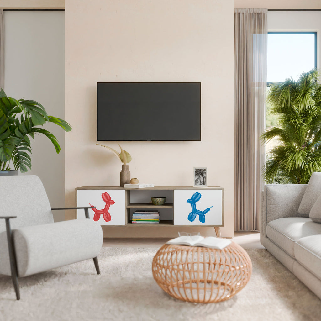 CHILDHOOD MEMORY Móvel de TV com 2 Portas em Efeito Carvalho