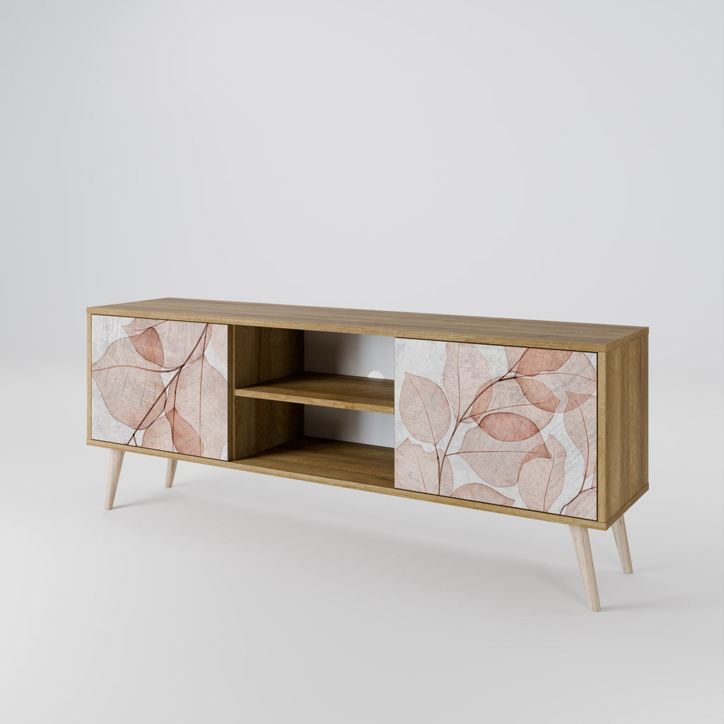 AUTUMN FRAGILITY 2-Door TV Stand in Oak Effect