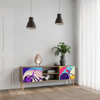 BIKE DREAMS Móvel de TV com 2 Portas em Efeito Carvalho