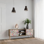 AUTUMN SUNDRIES 2-Door TV Stand in Oak Effect