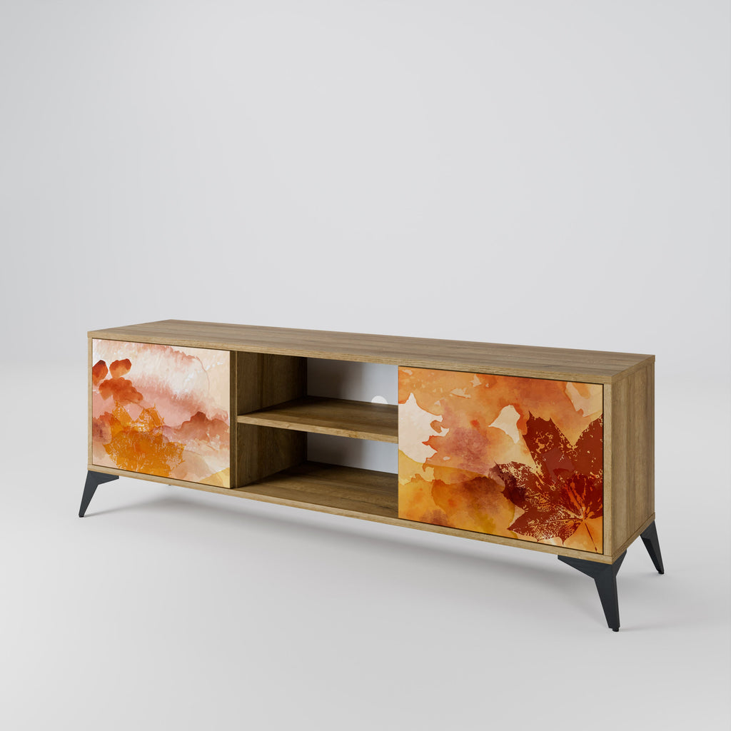 TRACES OF AUTUMN 2-Door TV Stand in Oak Effect