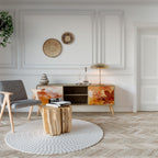 TRACES OF AUTUMN 2-Door TV Stand in Oak Effect