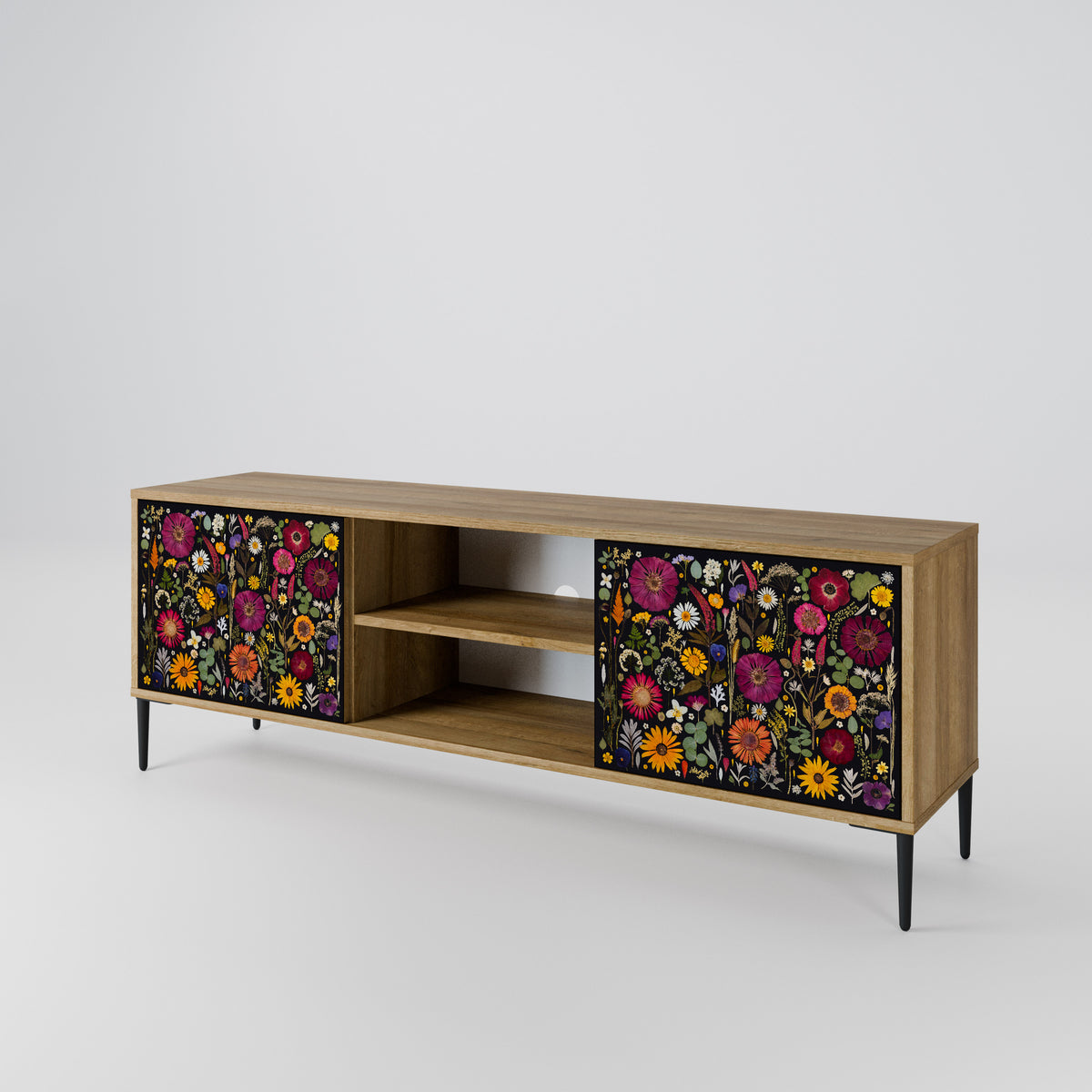 MIDNIGHT GARDEN 2-Door TV Cabinet