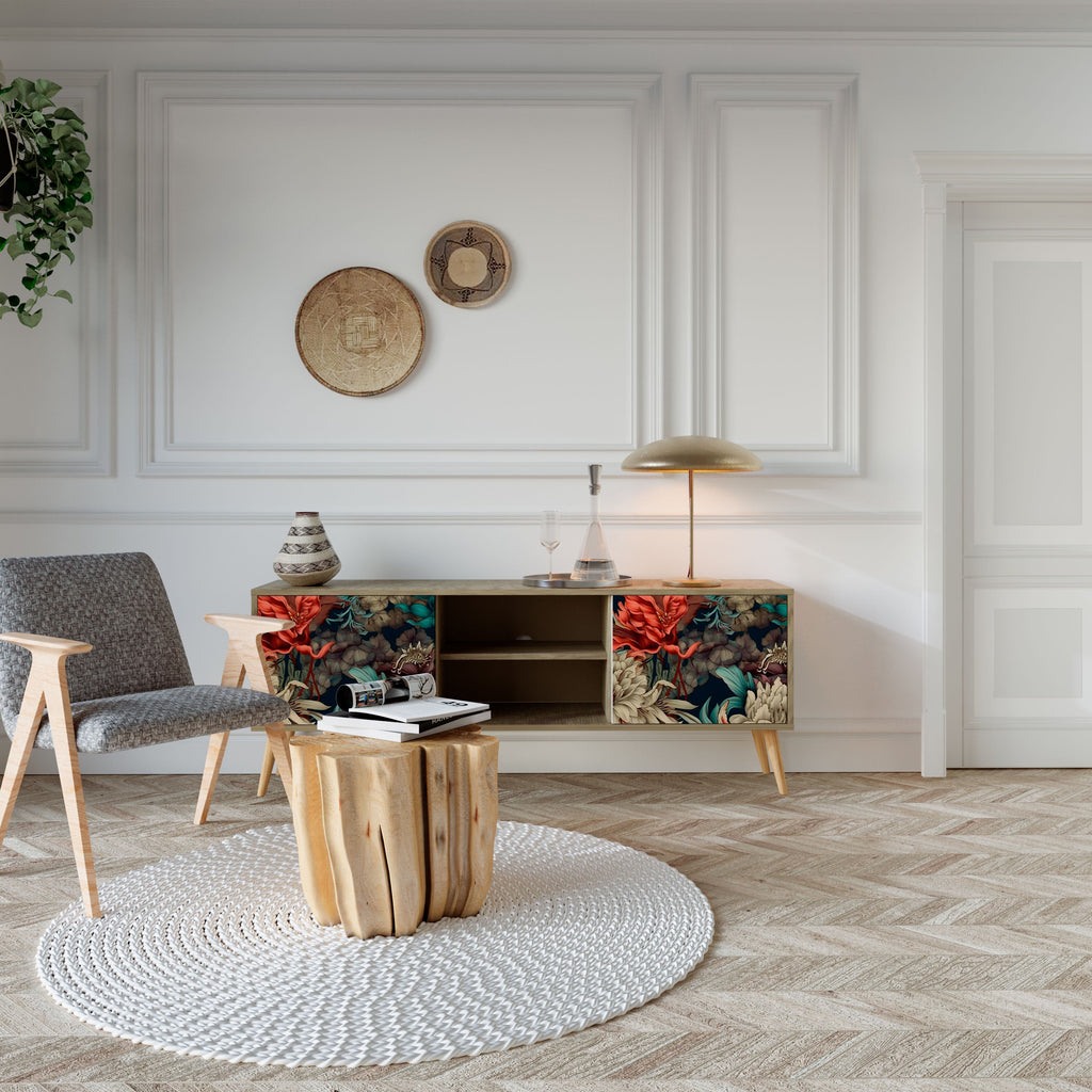 SPROUTING GRACE Móvel de TV com 2 Portas em Efeito Carvalho