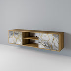 TIMELESS GLIDE Móvel de TV com 2 Portas em Efeito Carvalho