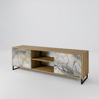 TIMELESS GLIDE Móvel de TV com 2 Portas em Efeito Carvalho