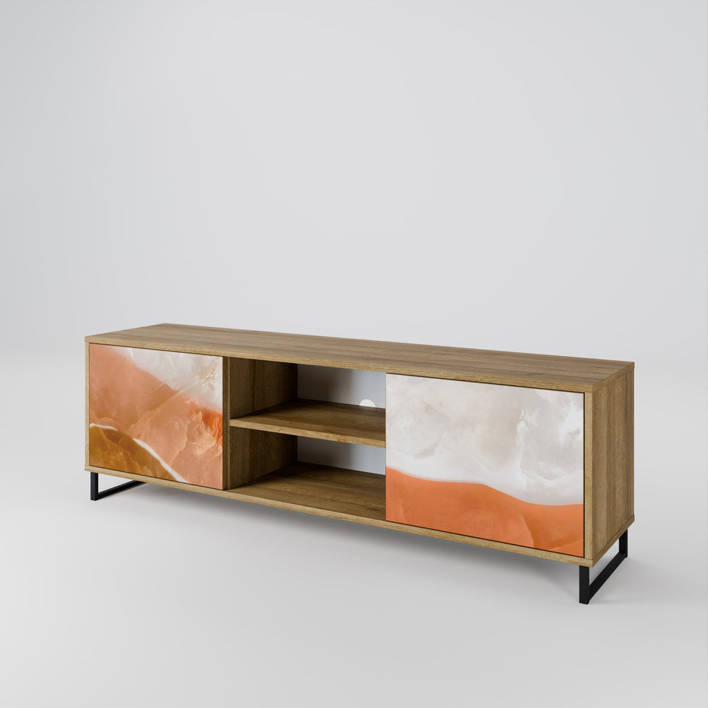 SANDHILLS SPLENDOUR Móvel de TV com 2 Portas em Efeito Carvalho