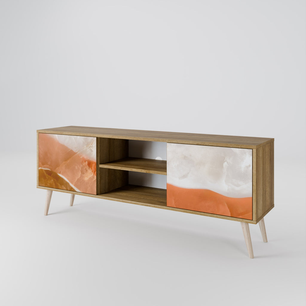 SANDHILLS SPLENDOUR Móvel de TV com 2 Portas em Efeito Carvalho