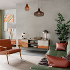 SANDHILLS SPLENDOUR Móvel de TV com 2 Portas em Efeito Carvalho