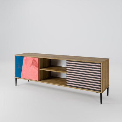 GLAMOROUS STRIPE Móvel de TV de 2 Portas