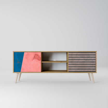 GLAMOROUS STRIPE Móvel de TV de 2 Portas