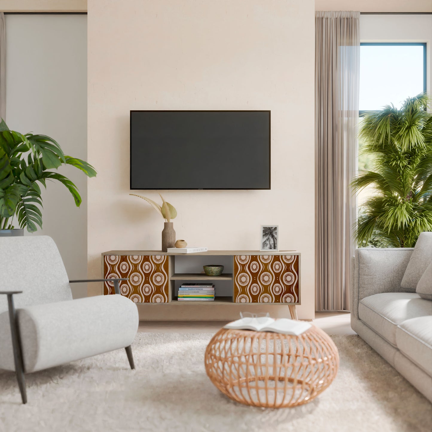 BROWN EYES 2-Door TV Cabinet