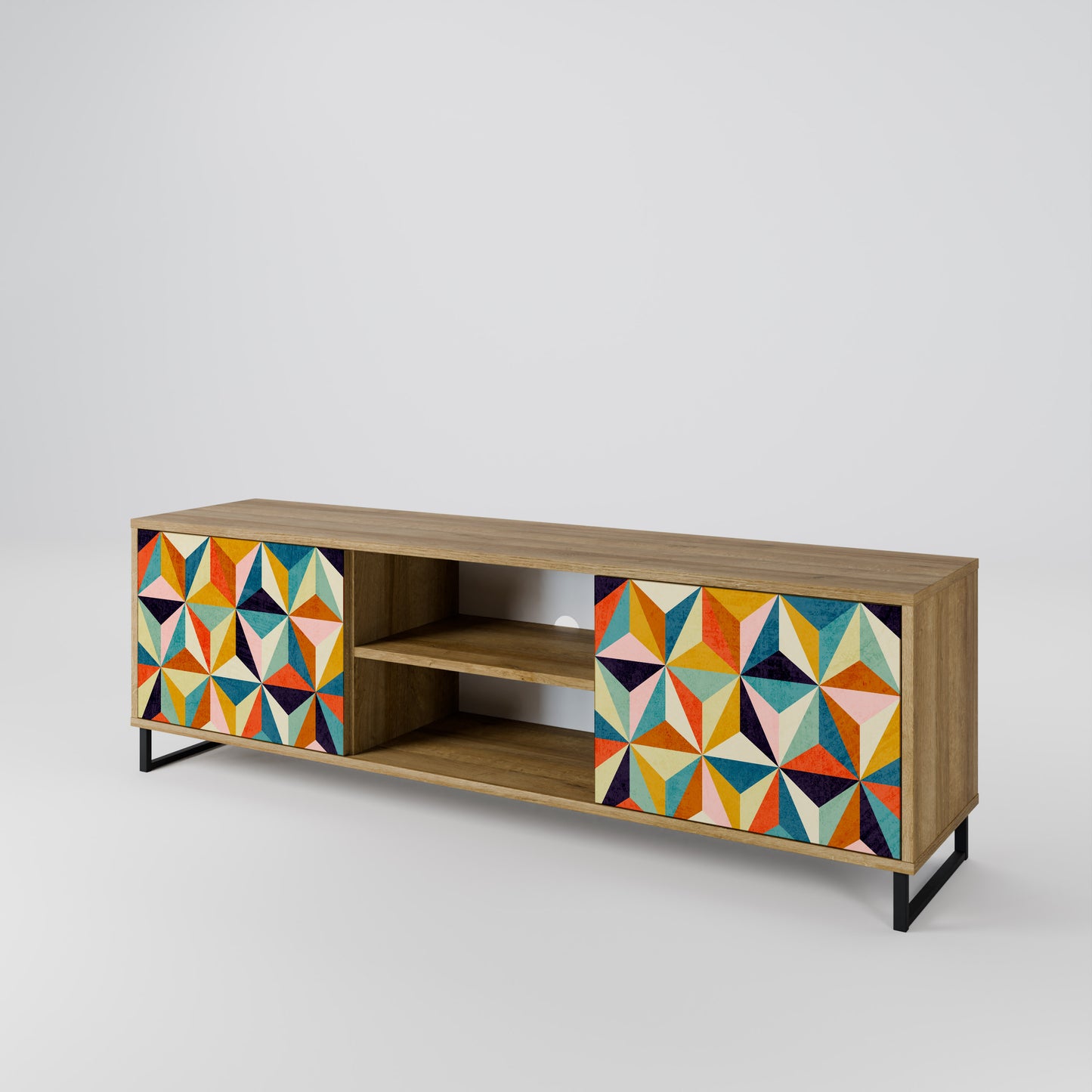 TESSELATE TREASURES 2-Door TV Cabinet
