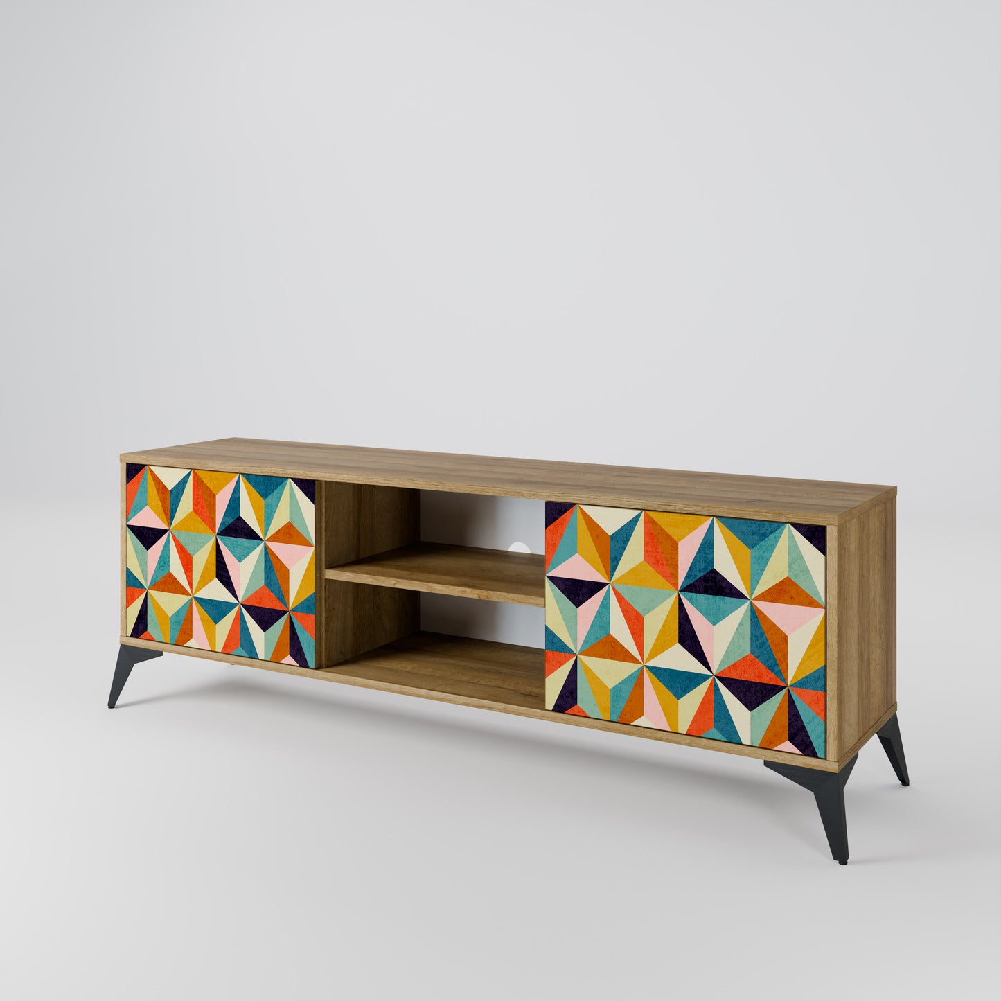 TESSELATE TREASURES 2-Door TV Cabinet