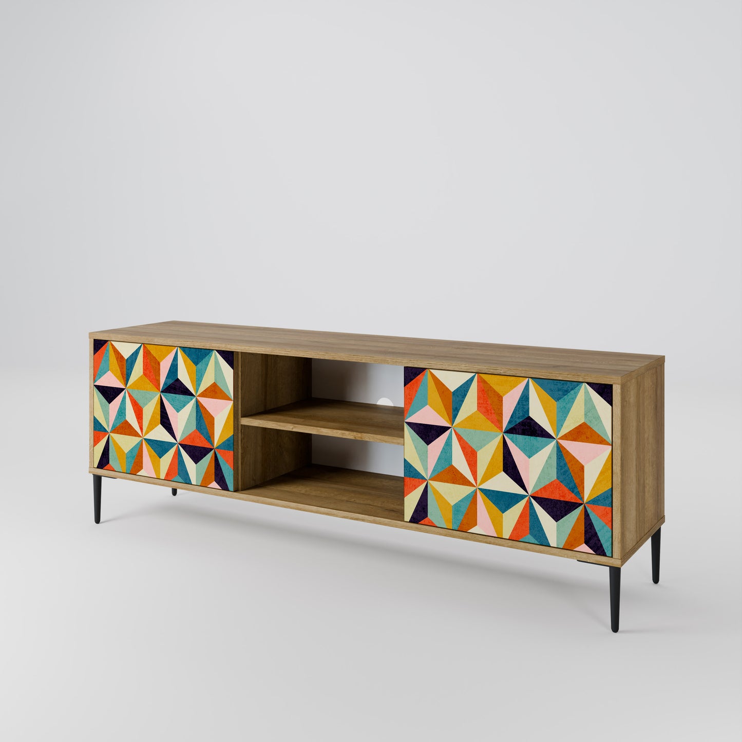 TESSELATE TREASURES 2-Door TV Cabinet
